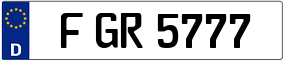 Truck License Plate